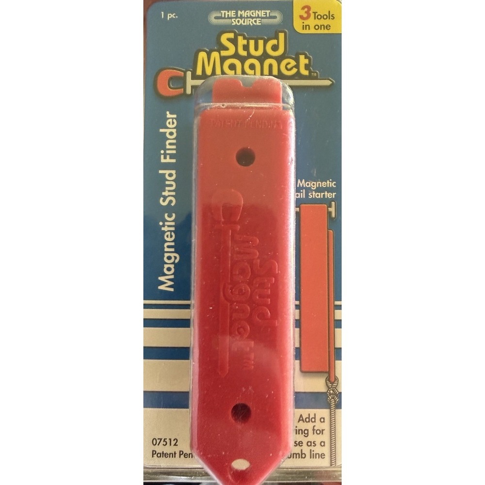 Master Magnetics Stud MagnetTM 07512 4 in. L X 1 in. W Magnetic Stud Finder 1 in